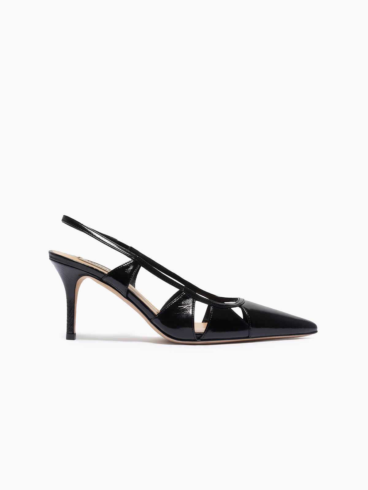 SAVONA 75 SLINGBACK PUMP BLACK