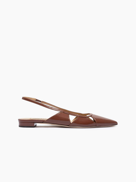 ARTEANA - Brow Flat Slingback in Patent Leather - Savona Flat
