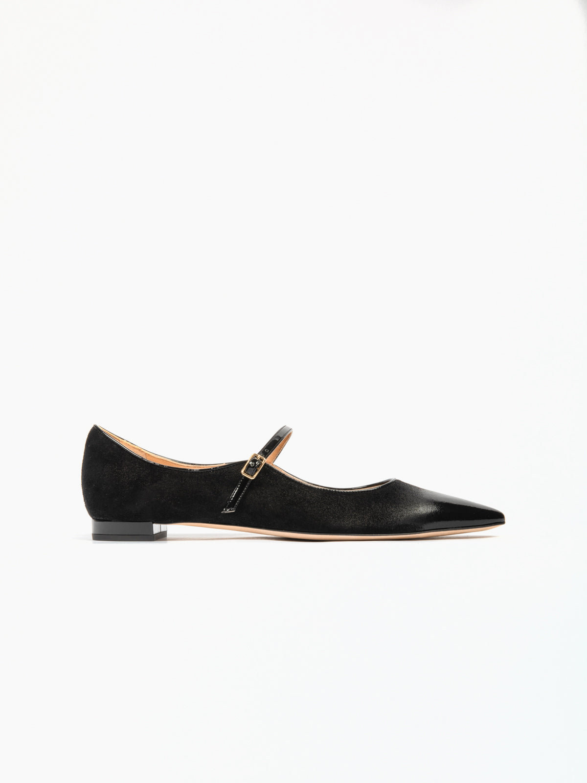 BRERA FLAT MARY JANE BLACK