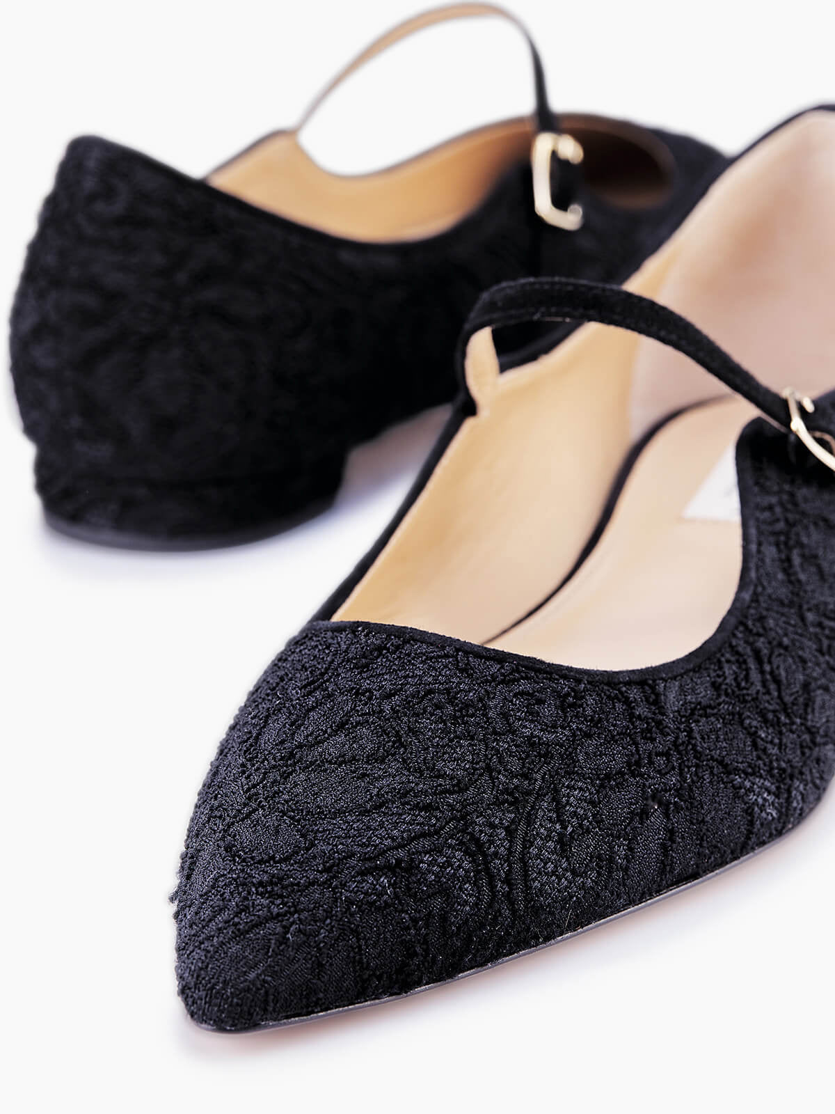 GENOVA FLAT MARY JANE BLACK