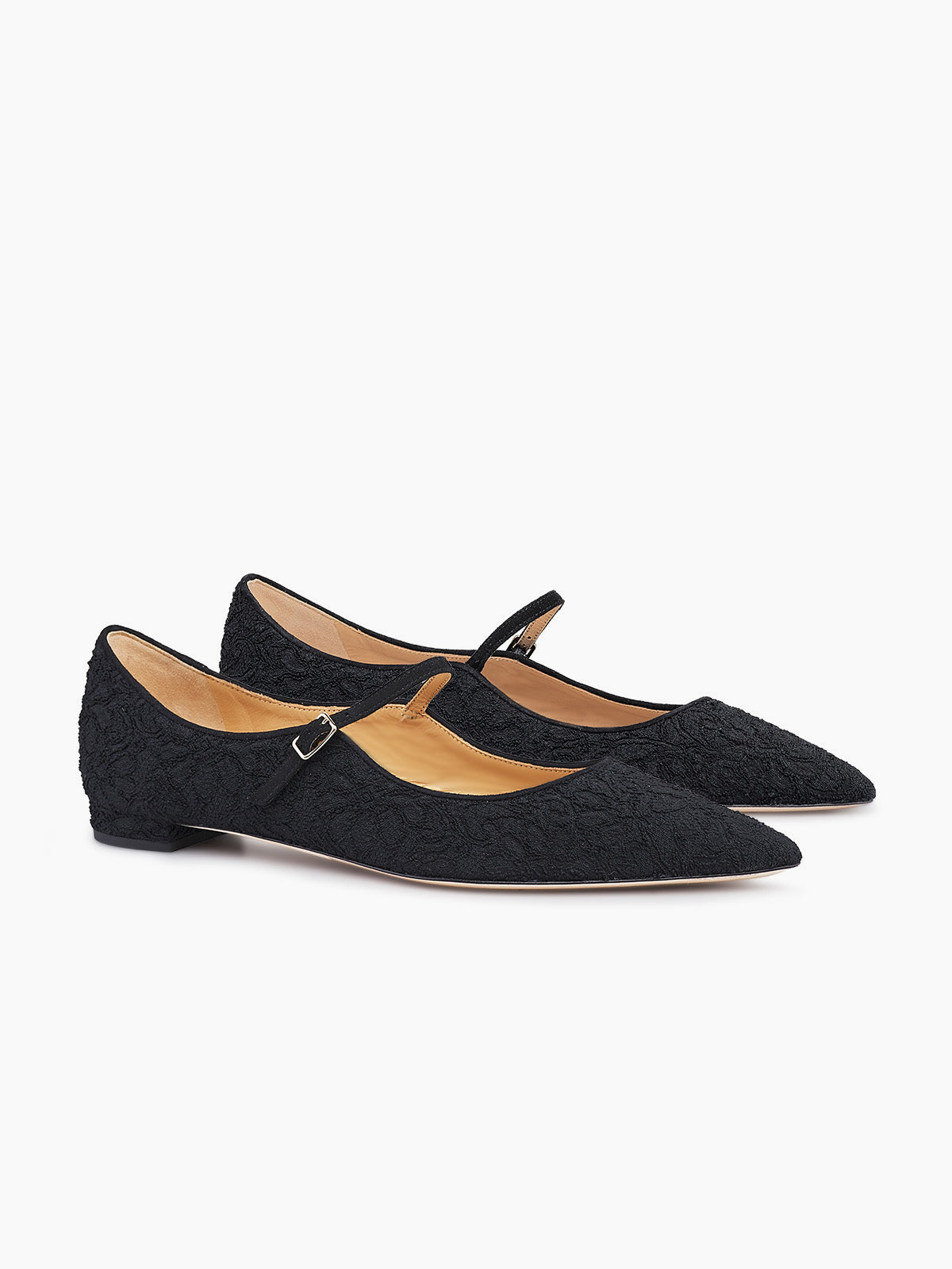 GENOVA FLAT MARY JANE BLACK