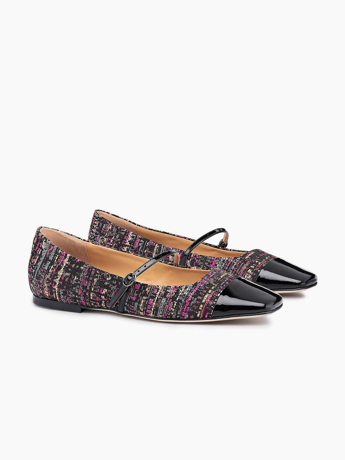 LUCCA FLAT MARY JANE BLACK MULTI