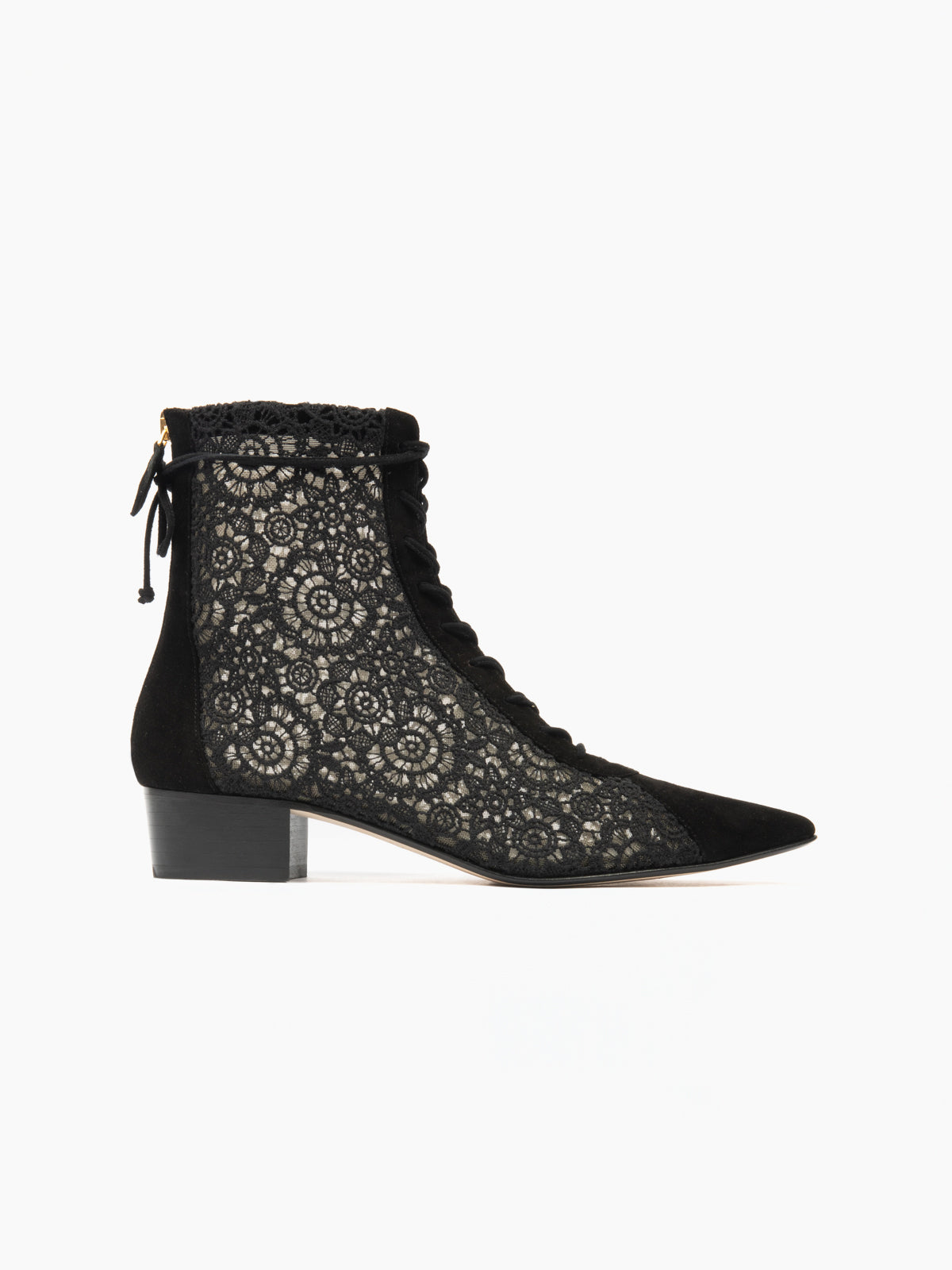 VENEZIA 30 LACE BOOTIE BLACK