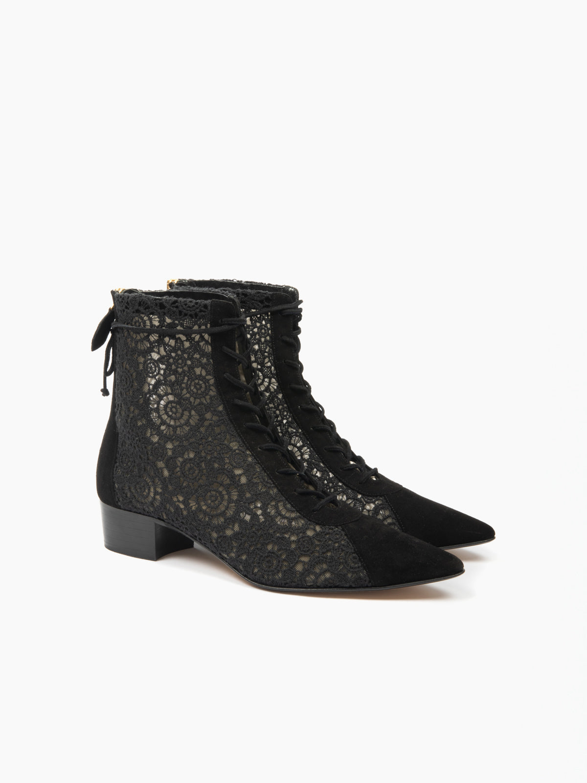 VENEZIA 30 LACE BOOTIE BLACK