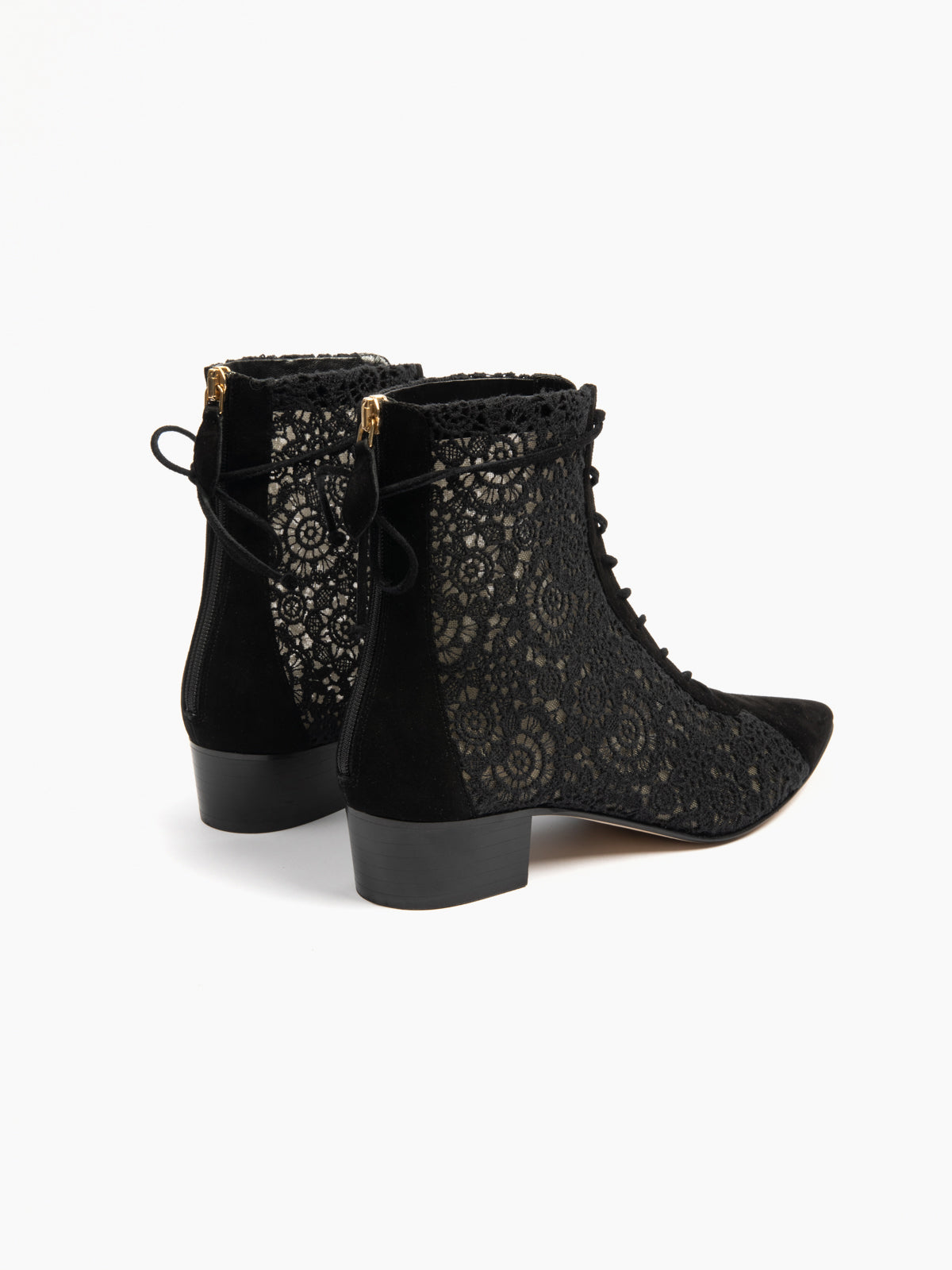 VENEZIA 30 LACE BOOTIE BLACK